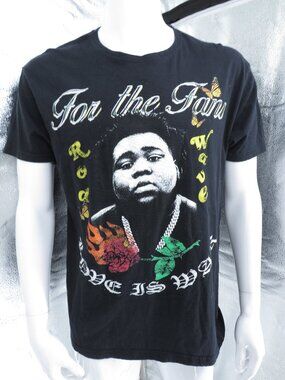 Rod Wave Concert Tour Shirt Black Size XL For The Fans Graphic Hip Hop Rap Tee